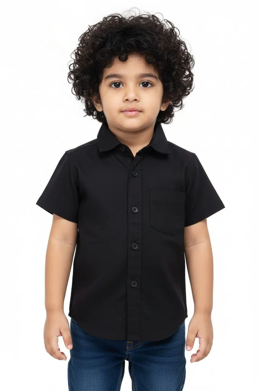 boys black shirt 130