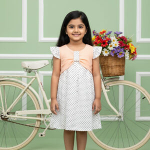 orange girls frock 431