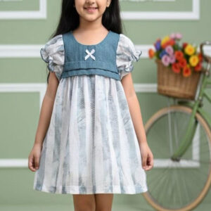 blue butterfly frock 323