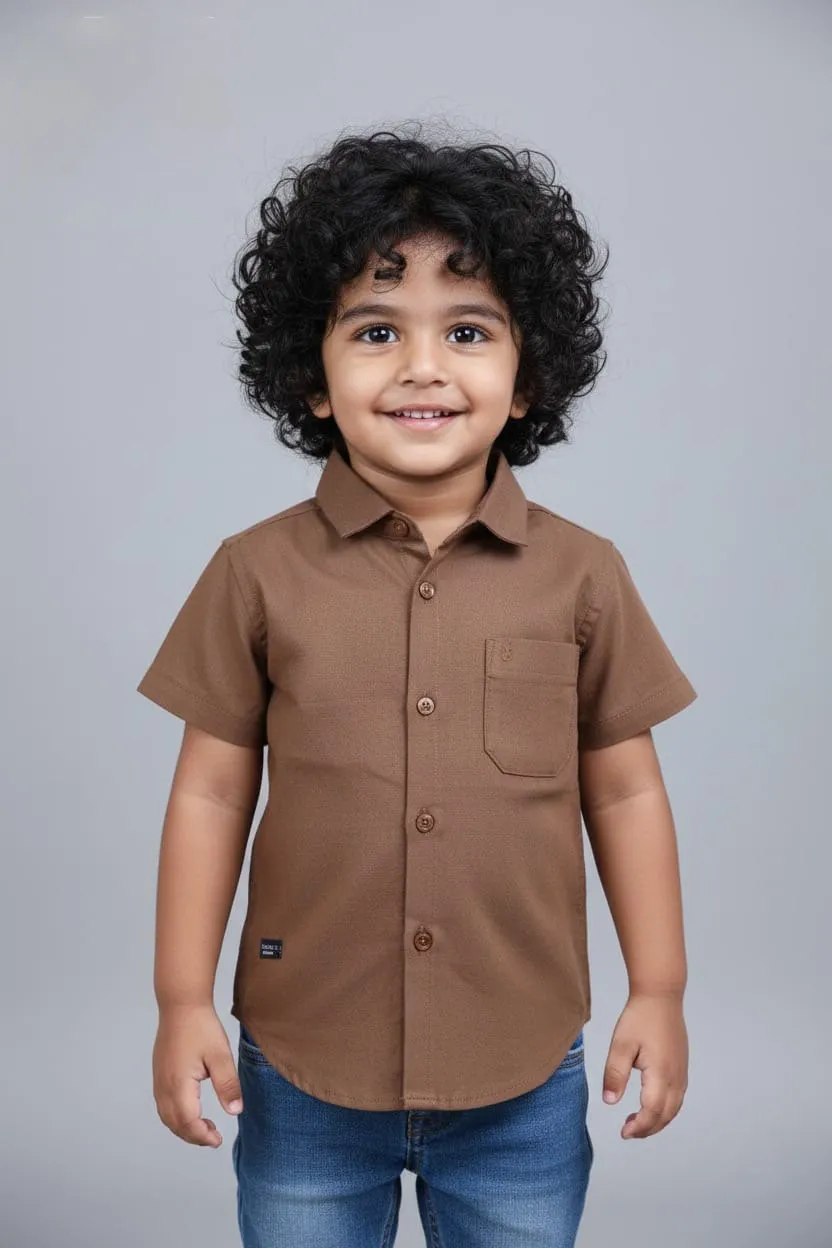 boy in coffee brown shirt 129