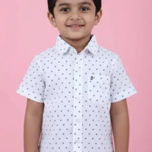 boys white print shirt 107